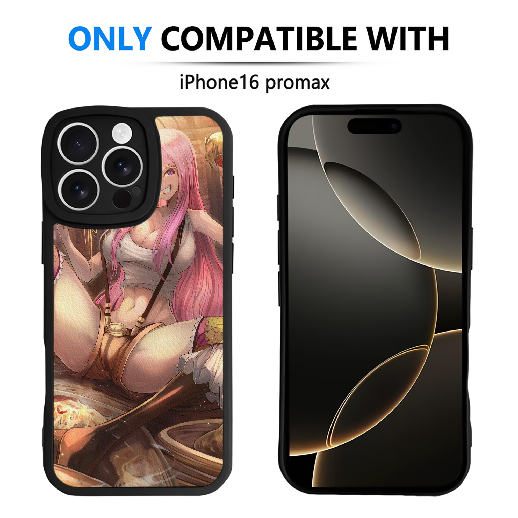 （画像用） ワンピース ONE PIECE 【iPhone 16シリーズ対応】シリコンスマホケース（レザー調） 材質：シリコン